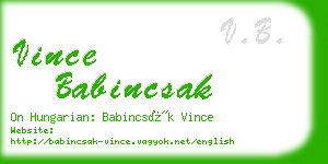 vince babincsak business card